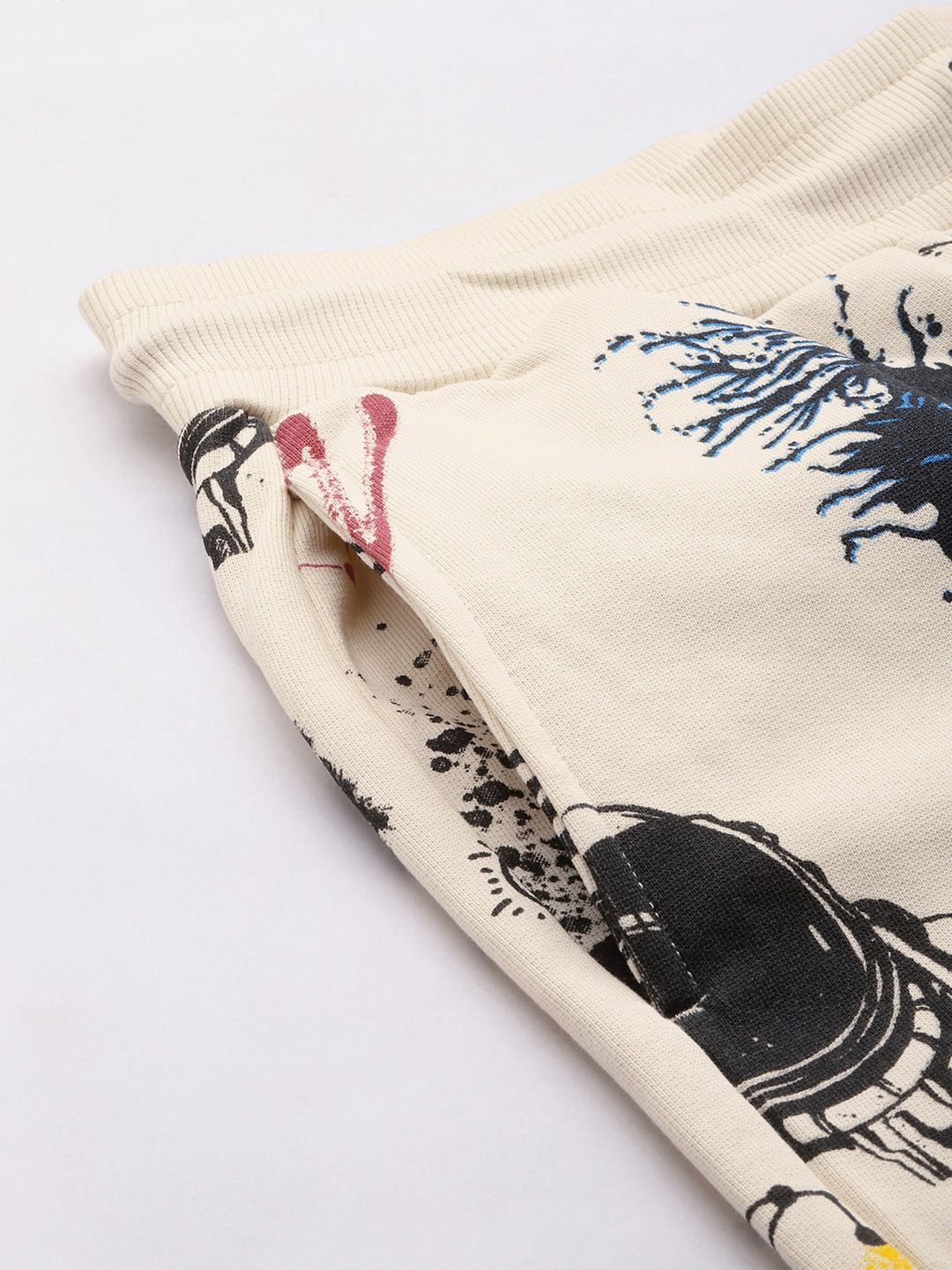 Being Human Men Graphic Printed Mid Rise Joggers