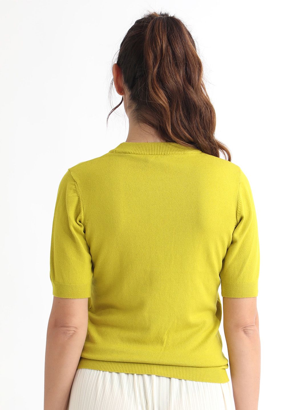 RAREISM Round Neck Knitted Pullover