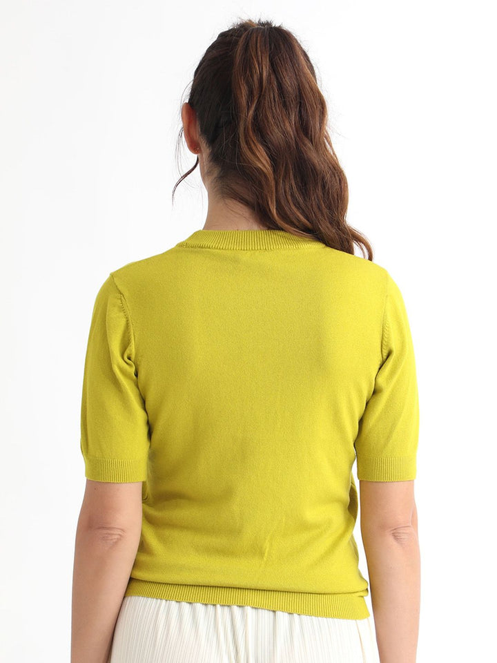 RAREISM Round Neck Knitted Pullover