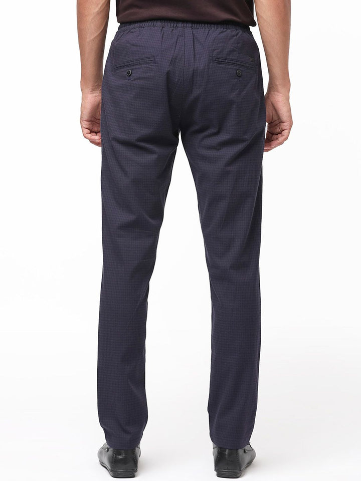 RARE RABBIT Men Hobbs Drawstring Mid Rise Slim Fit Trouser