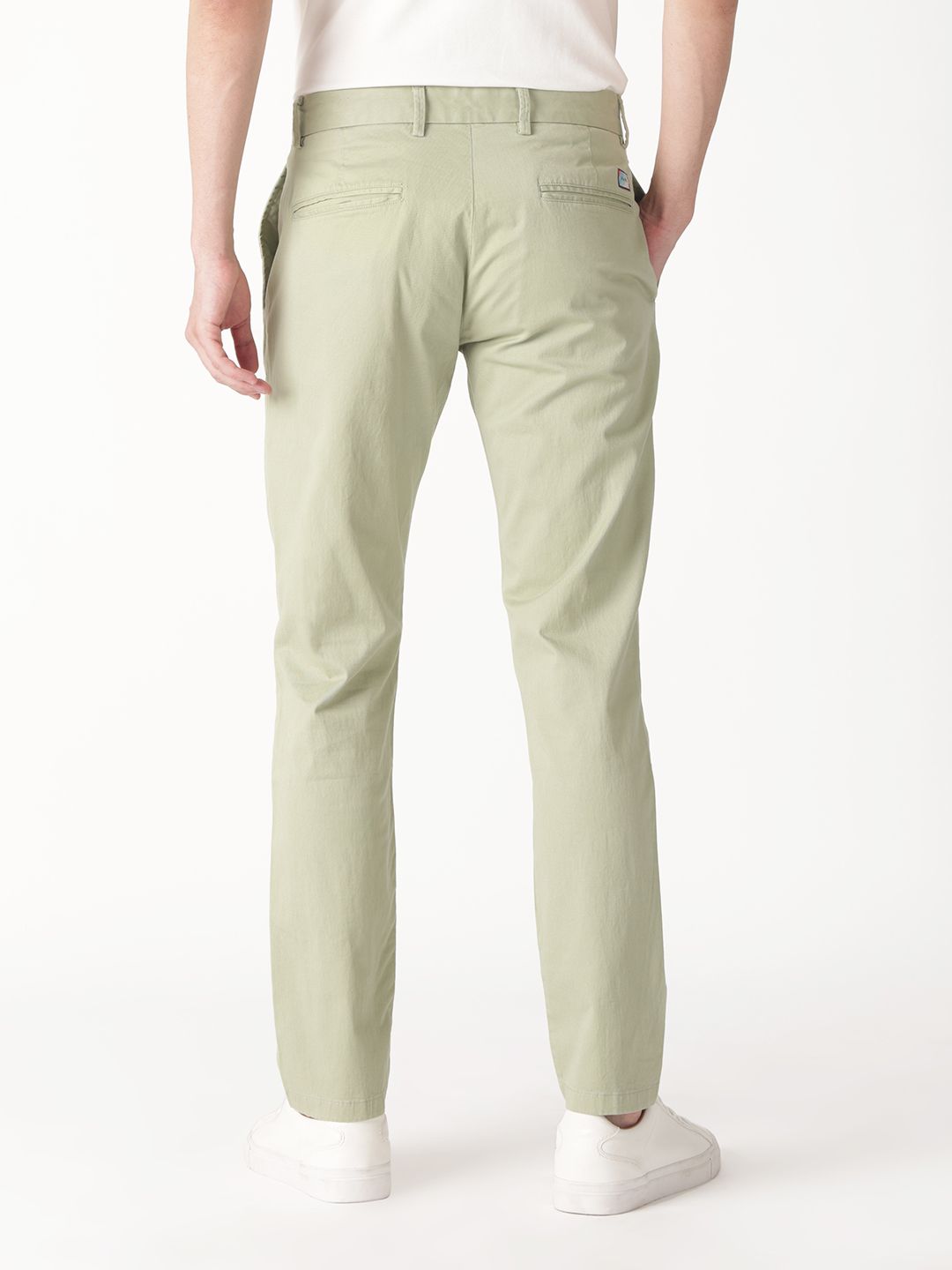 RARE RABBIT Men Clovet Cotton Slim Fit Mid-Rise Trouser