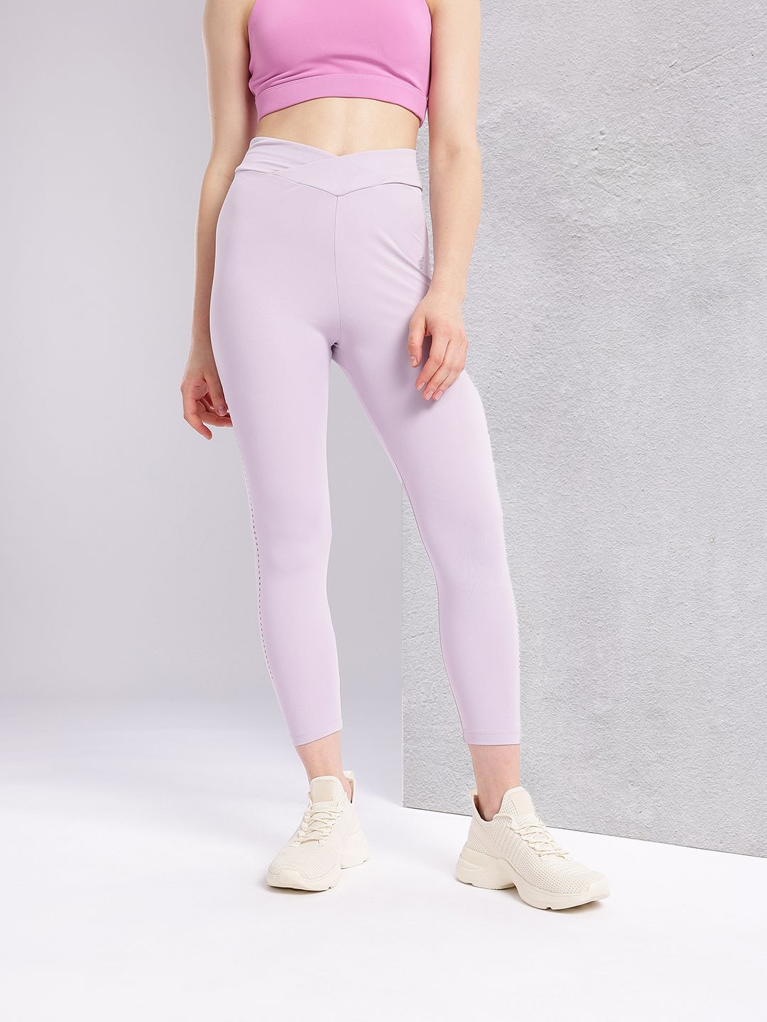 HRX by Hrithik Roshan Women Brand Logo Print Mid-Rise Cropped Running Tights