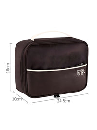 Cortina Brown & White Electronics Accessories Travel Organizer Bag