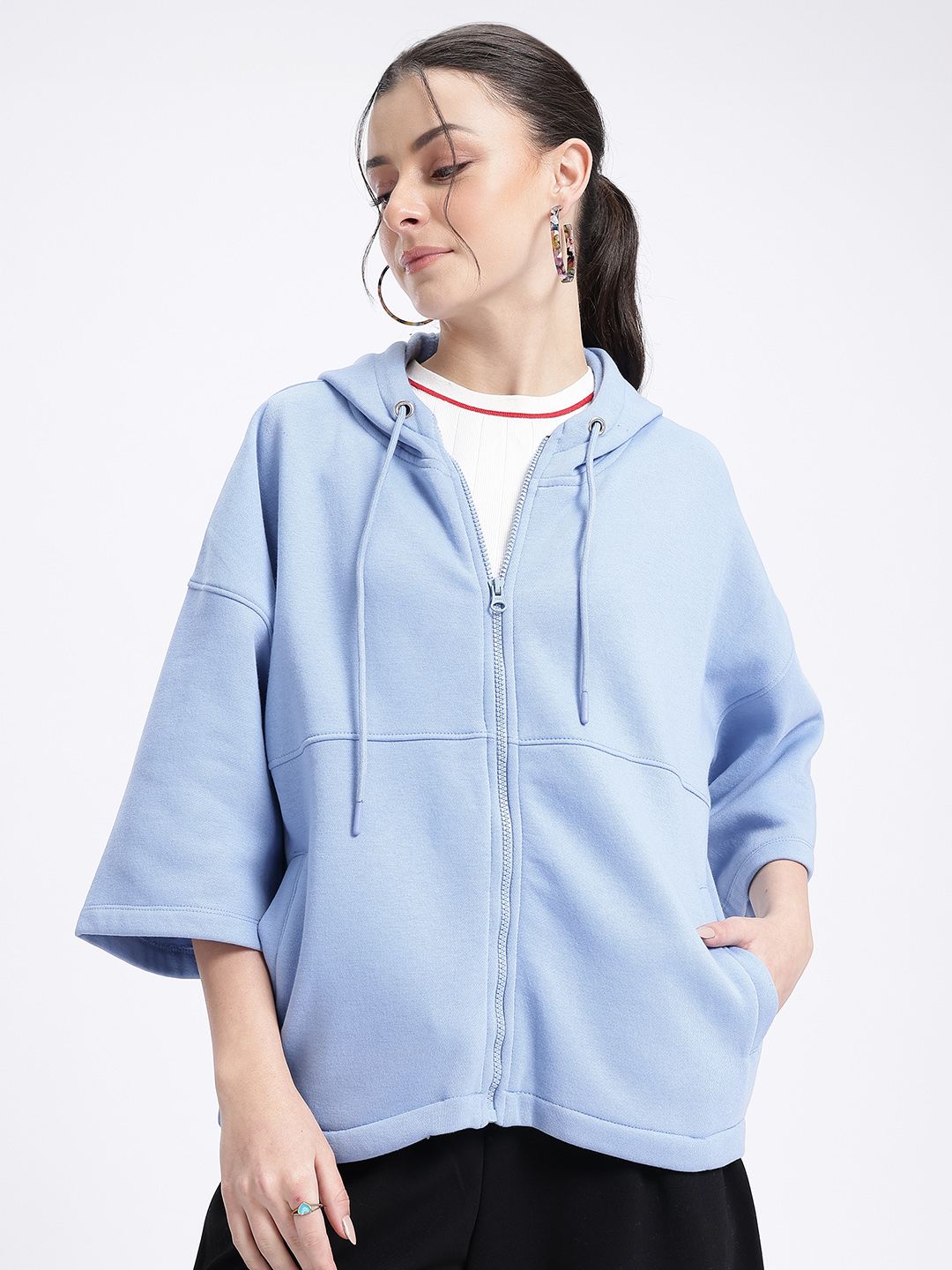 DressBerry Relaxed Fit Hooded Sweatshirt
