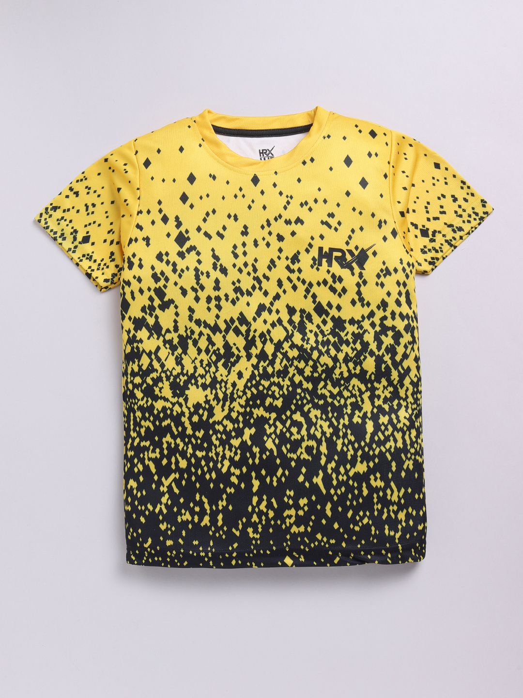 HRX by Hrithik Roshan Boys Geometric Printed Rapid-Dry T-shirt