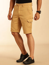 Thomas Scott Men Cotton Mid-Rise Cargo Shorts
