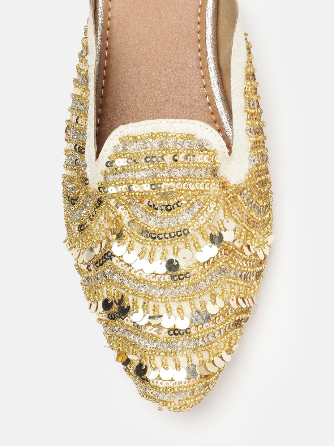 House of Pataudi Women Ethnic Embellished Mules