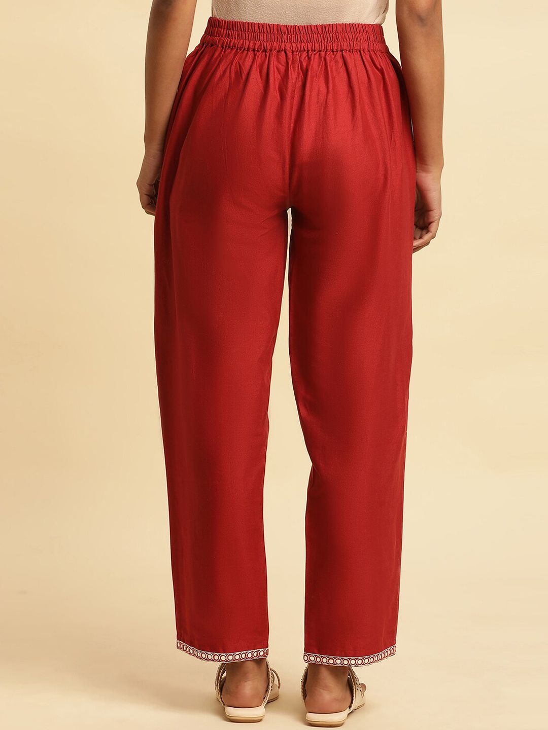 W Women Ethnic Parallel Trousers