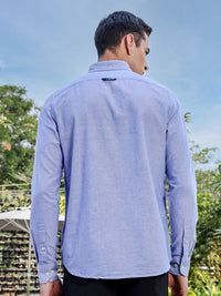 Thomas Scott Men Premium Fit Button-Down Collar Solid Cotton Casual Shirt