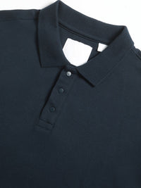 THE BEAR HOUSE Men Solid Slim Fit Polo Neck Tshirt