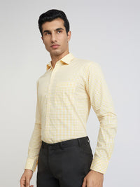 Park Avenue Slim Fit Gingham Checks Pure Cotton Formal Shirt