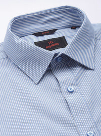 Raymond Pure Cotton Slim Fit Striped Formal Shirt