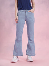 DressBerry Women Wide Leg Mid-Rise Jeans