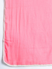 Indo Era Floral Printed Beads and Stones Linen Kurta with Trousers & With Dupatta