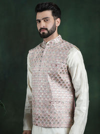 SOJANYA Jaket Nehru Bercetak Geometrik Lelaki