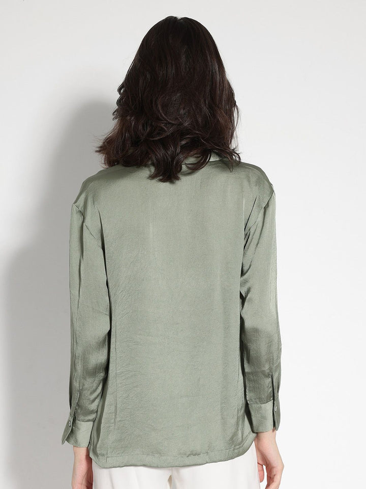 RAREISM Shirt Collar Cuffed Sleeves Regular Top