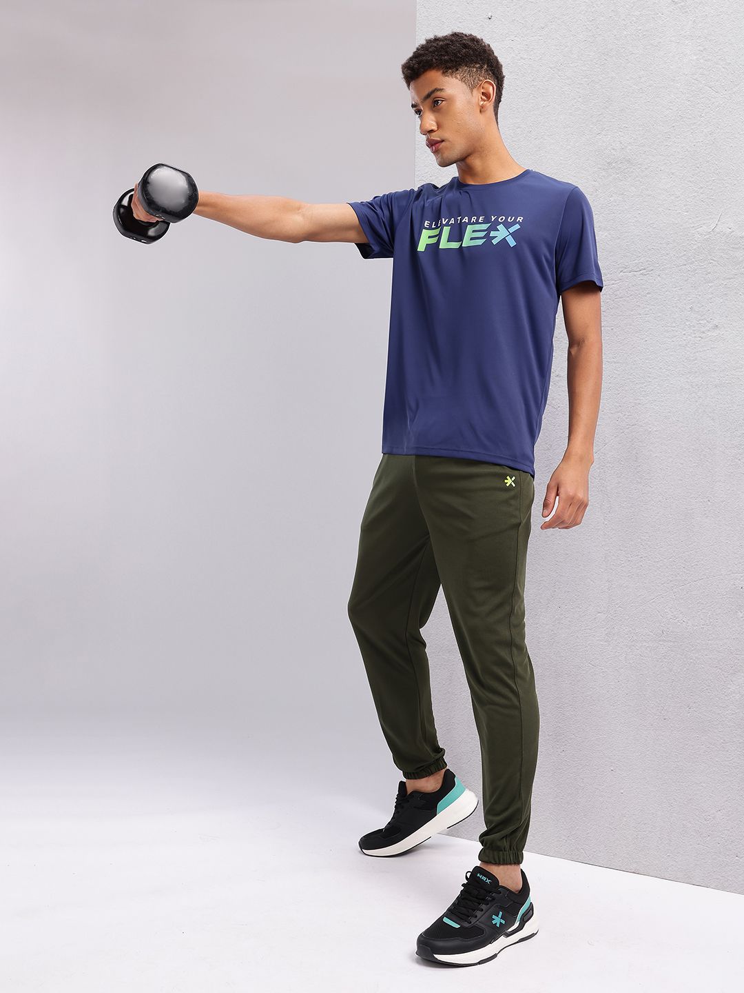 HRX by Hrithik Roshan Men Mid-Rise Rapid-Dry Training Joggers