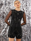 STREET 9 Long Sleeves Embellished Playsuit