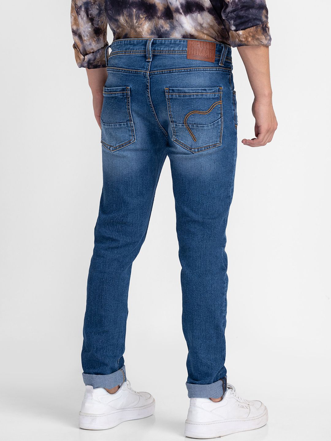 Being Human Men Clean Look Light Fade Denim Super Skinny Fit Jeans