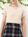DressBerry Knitted Self Striped Top