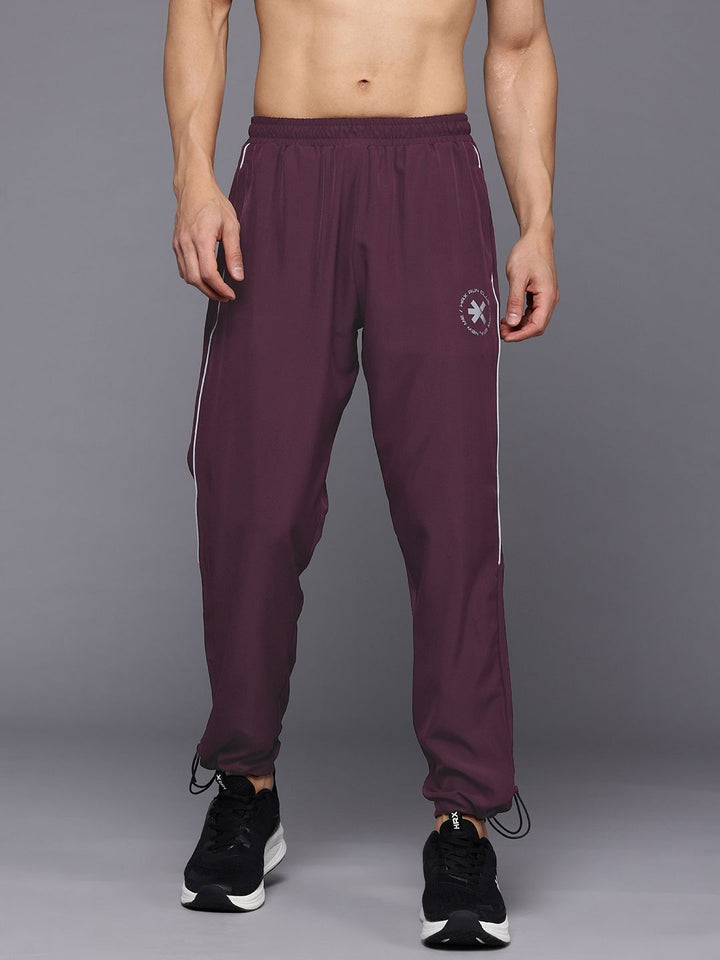 HRX by Hrithik Roshan Men Rapid-Dry Running Track Pants with Toggle-Hem