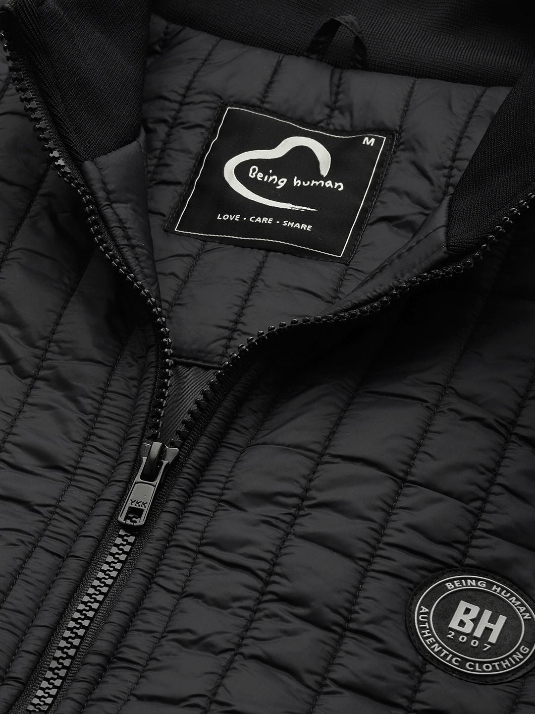 Being Human Mock Neck Padded Jacket