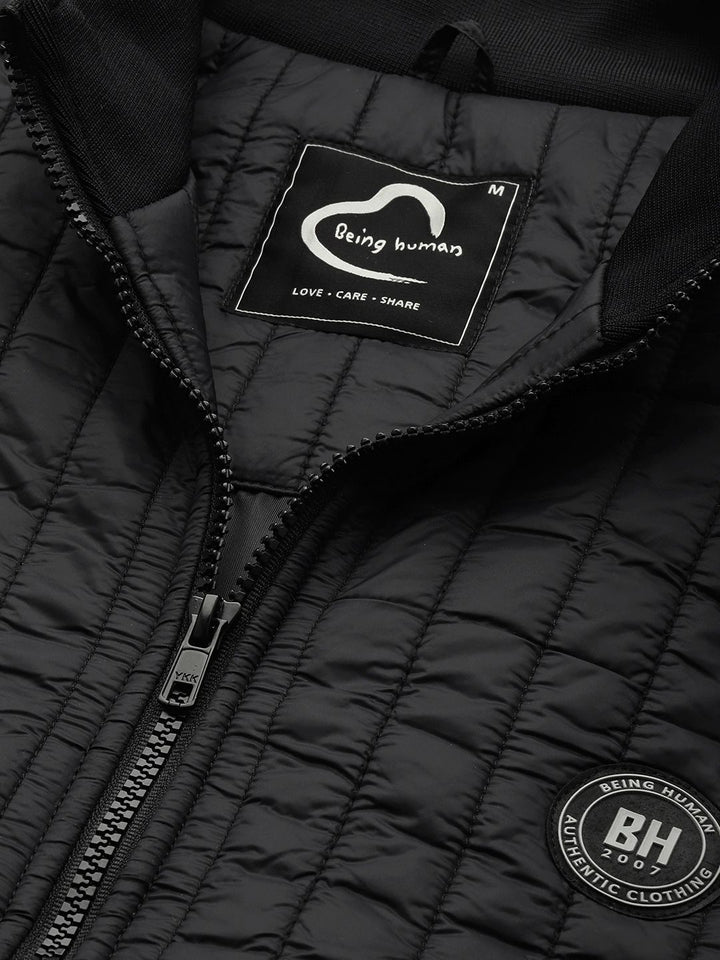 Being Human Mock Neck Padded Jacket