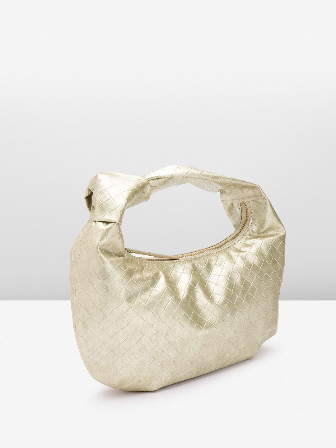 Berrylush Textured Half Moon Handheld Bag