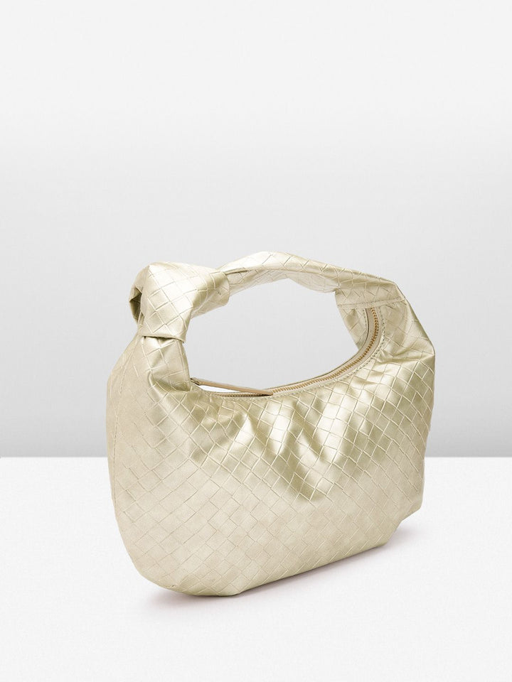 Berrylush Textured Half Moon Handheld Bag