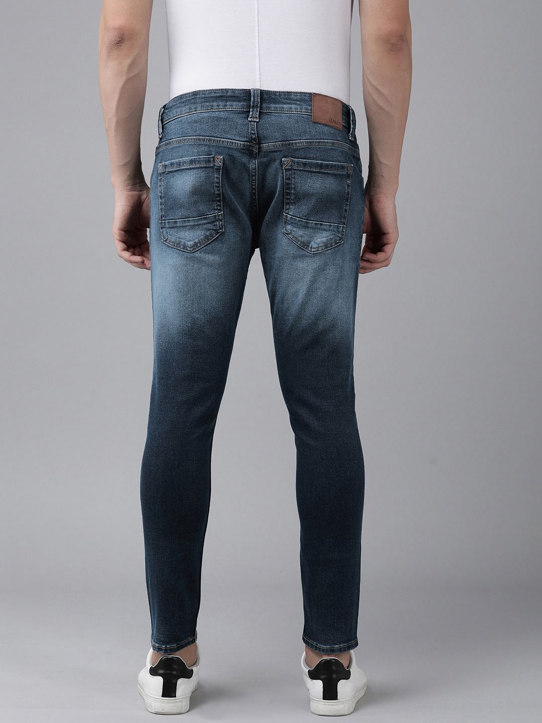 SPYKAR Men Kano Skinny Fit Mildly Distressed Heavy Fade Stretchable Jeans
