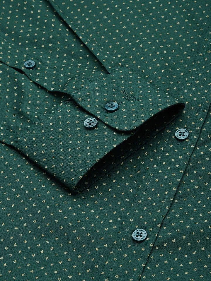 Park Avenue Pure Cotton Slim Fit Printed Formal Shirt