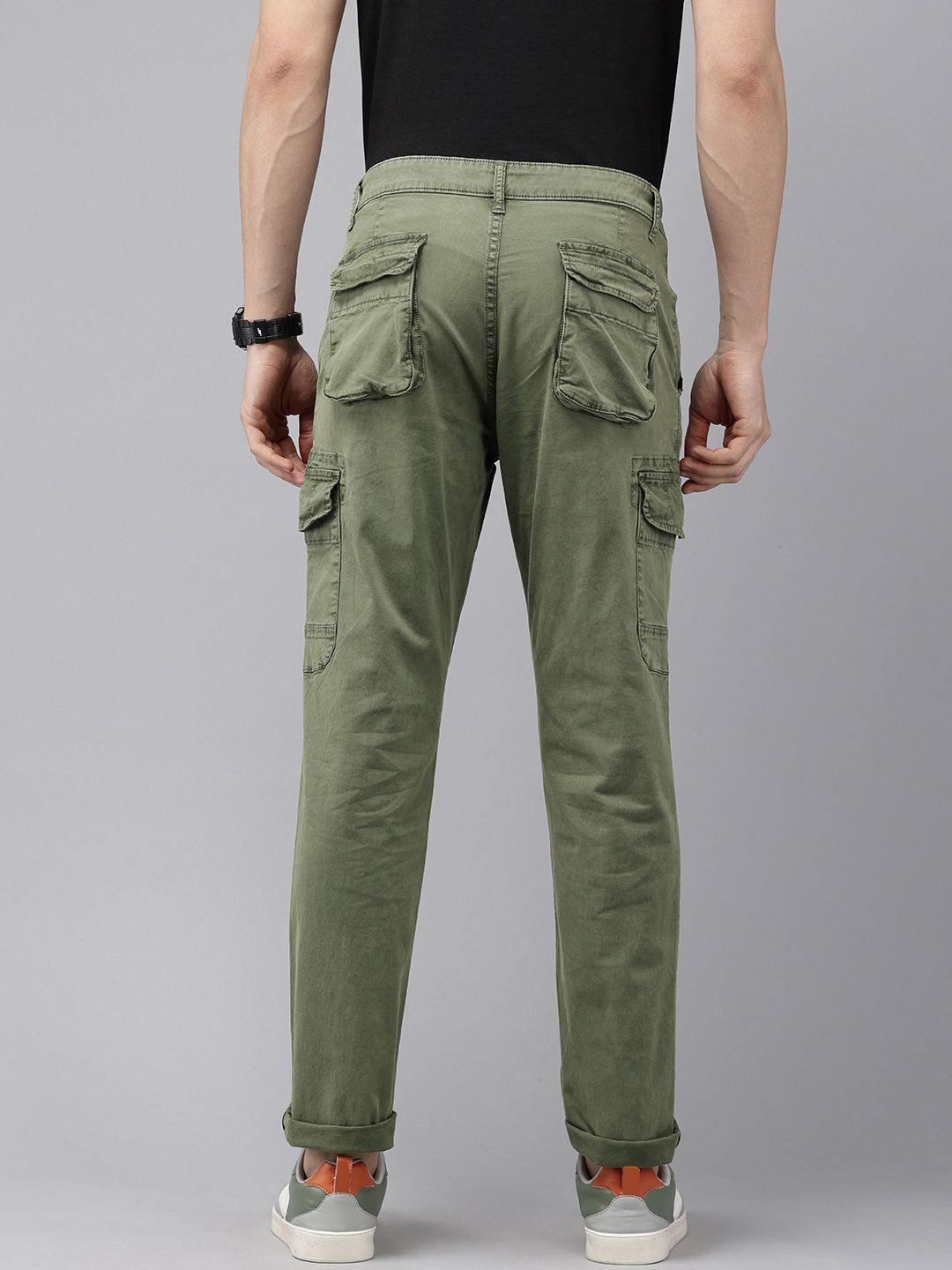 SPYKAR Men Slim Fit Cargos Trousers