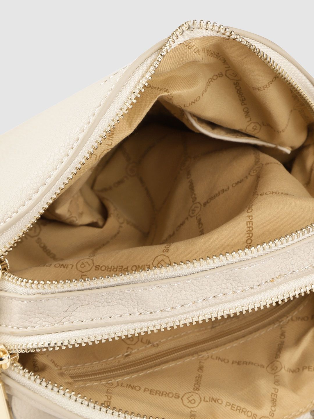 Lino Perros Off-White Solid Sling Bag
