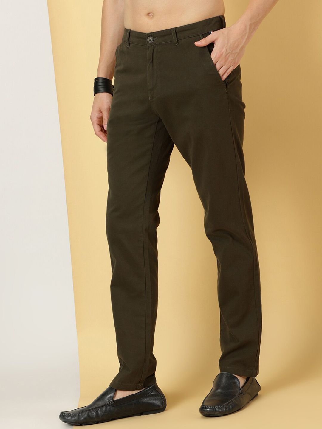 Thomas Scott Men Smart Slim Fit Cotton Chino Trouser