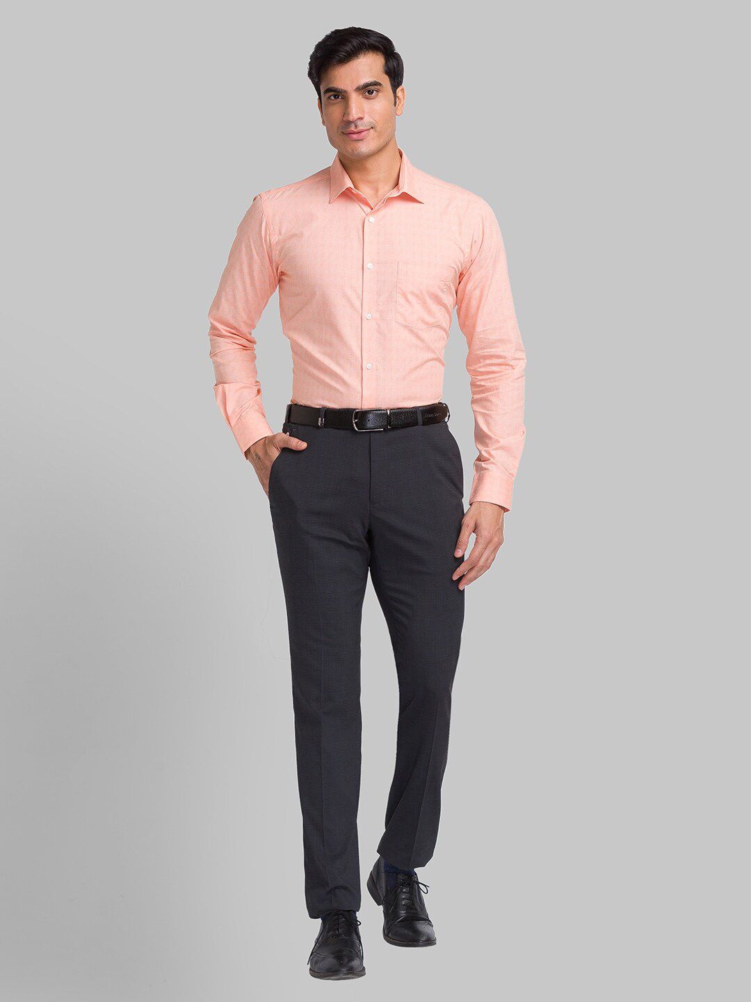 Park Avenue Slim Fit Geometric Printed Pure Cotton Formal Shirt