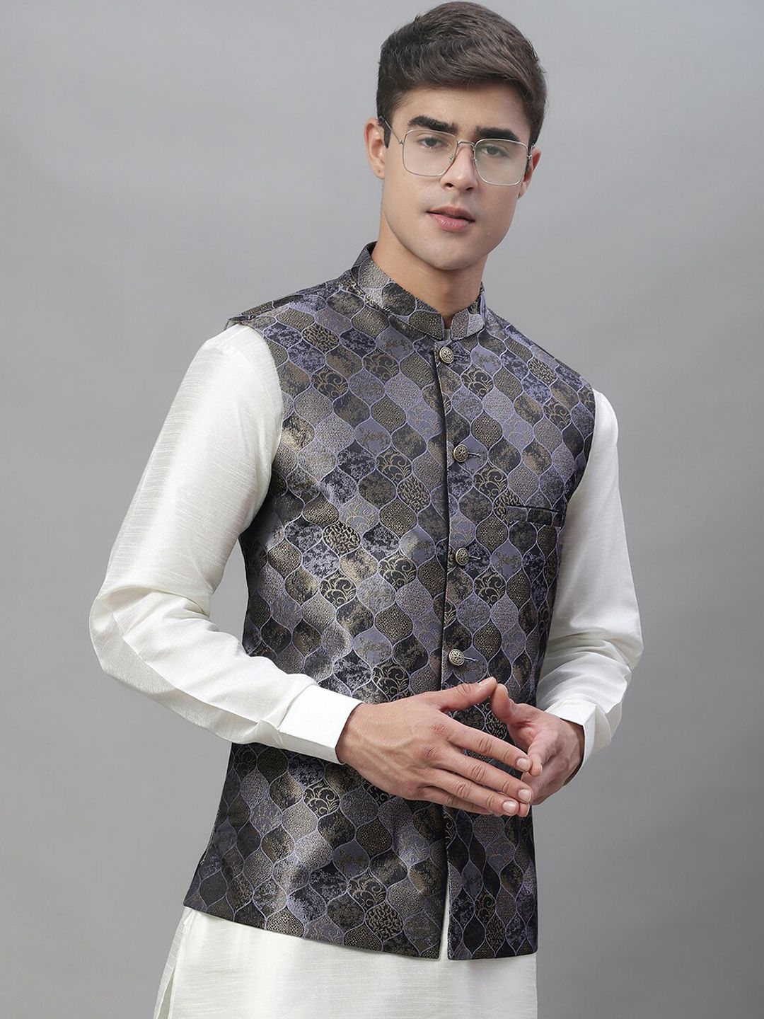 Anouk Men Woven Design Jackets