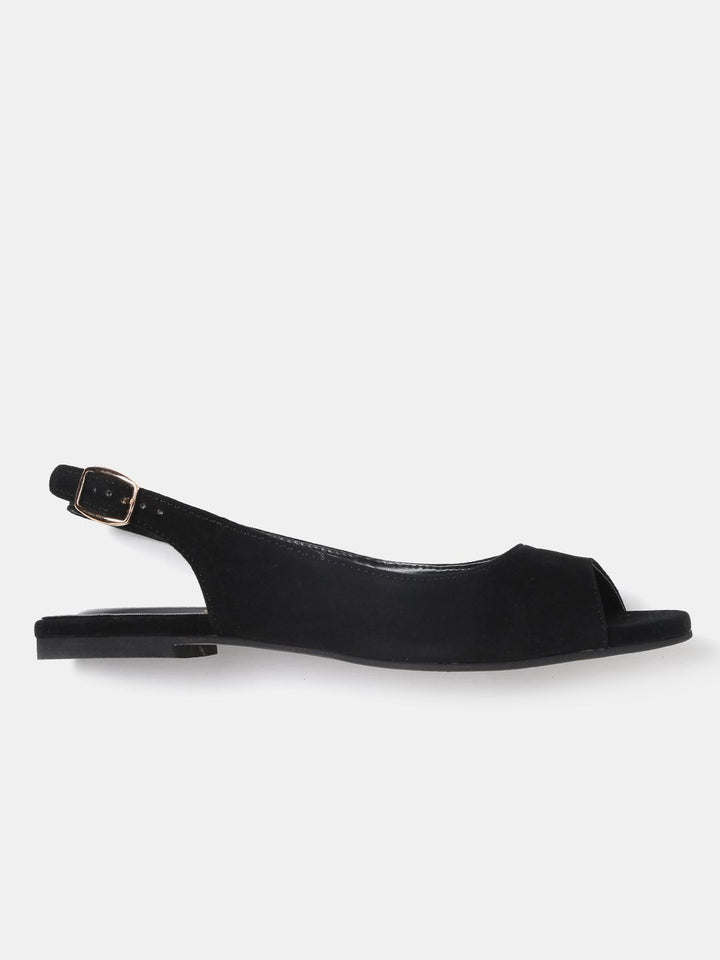 DressBerry Women Black Solid Flats