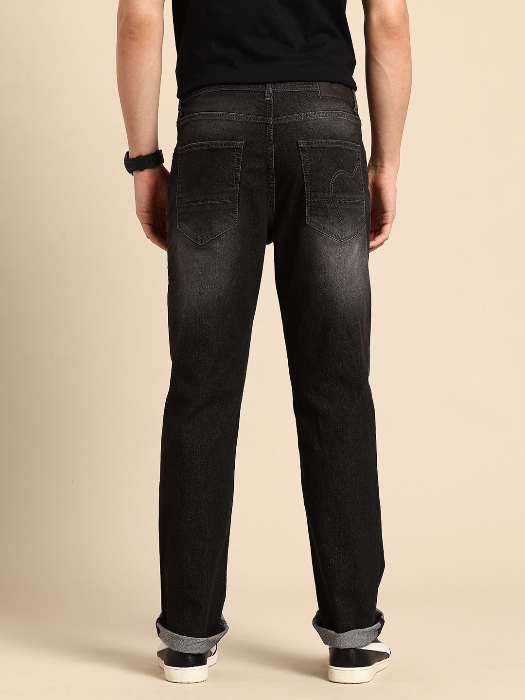 Being Human Men Bootcut Light Fade Stretchable Jeans