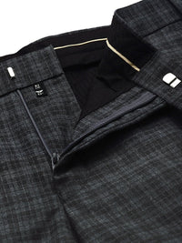 Park Avenue Men Checked Smart Fit Mid-Rise Formal Trousers