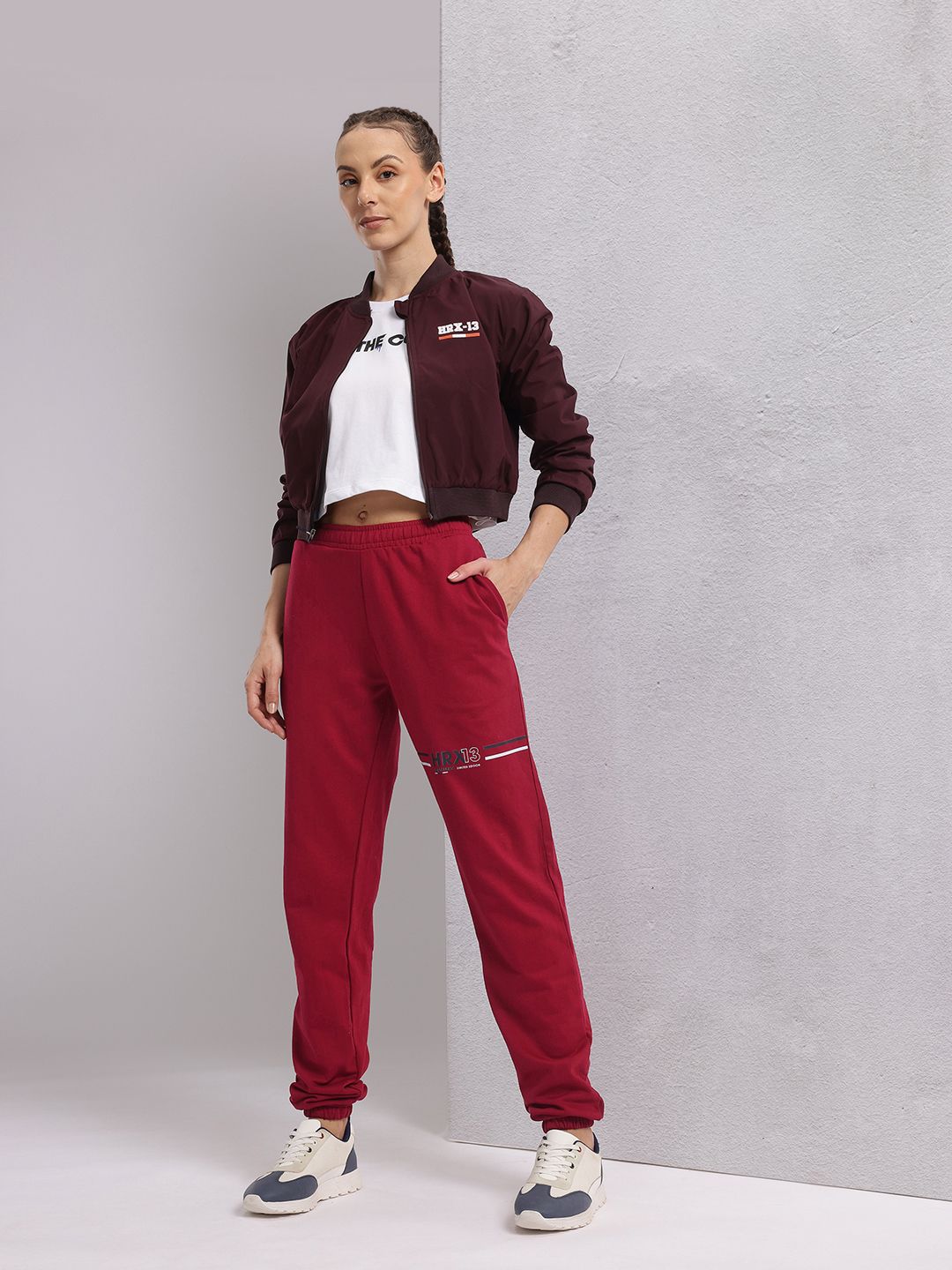 HRX by Hrithik Roshan Women Lifestyle Brand Logo Printed Joggers
