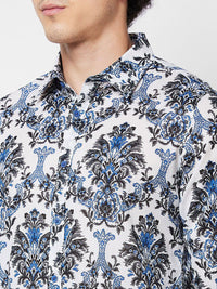 SPYKAR Floral Printed Pure Cotton Casual Shirt