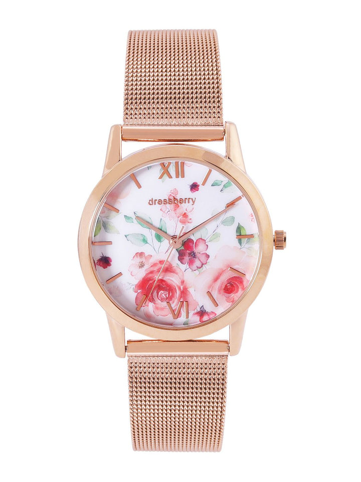 DressBerry Women White Analogue Watch MFB-PN-PF-DK2686