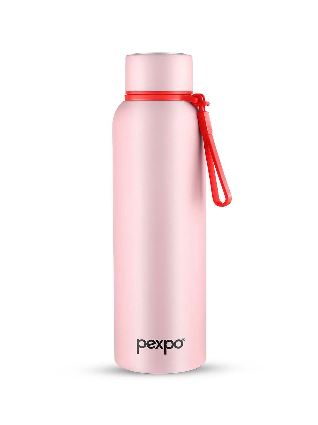 Pexpo Bravo Baby Pink ISI Certified Thermosteel Hot & Cold flask Insulated Water Bottle 1L