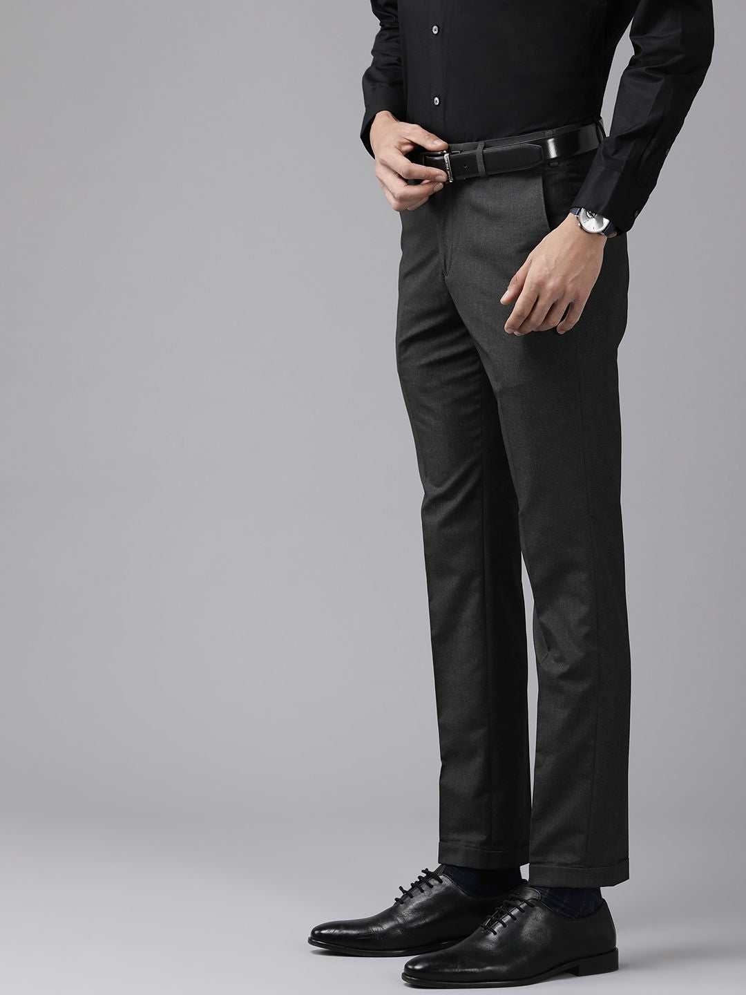 Park Avenue Men Formal Regular Trousers