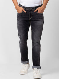SPYKAR Men Slim Fit Low-Rise Low Distress Heavy Fade Jeans