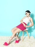 Berrylush Women Solid High Rise Mini Straight Skirt