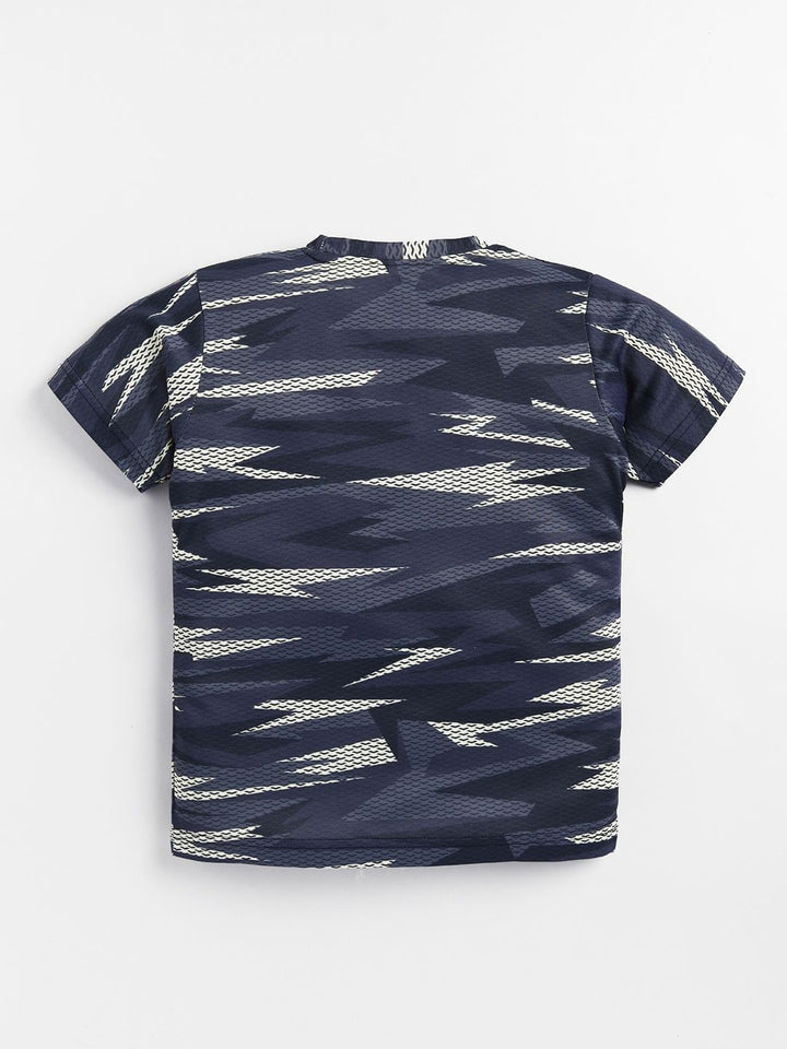 HRX by Hrithik Roshan Boys Printed Rapid Dry Sports T-shirt