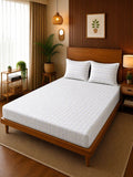 Moda Rapido X KLOTTHE Cadar Putih Bunga 400 TC dengan 2 Sarung Bantal