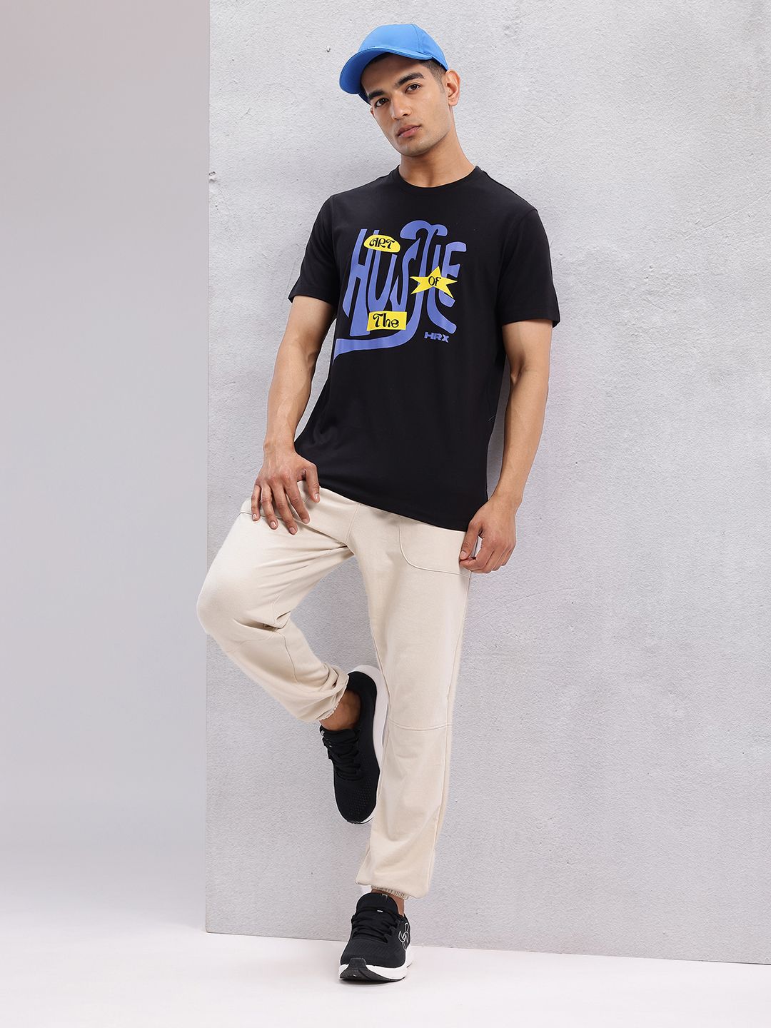 HRX by Hrithik Roshan Typography Printed T-shirt