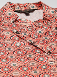 SOJANYA Men Off White Solid Kurta with Churidar & Ethnic Jacket